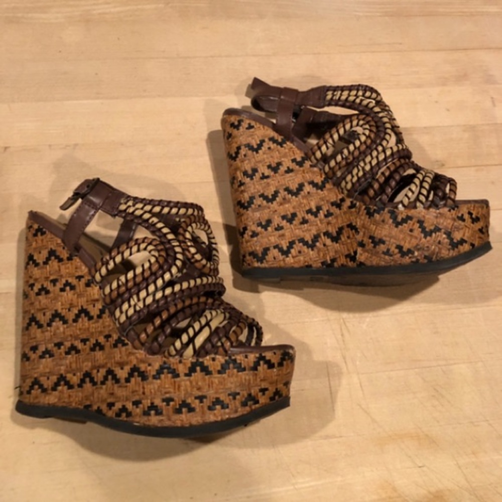 Fun, strappy, wedges